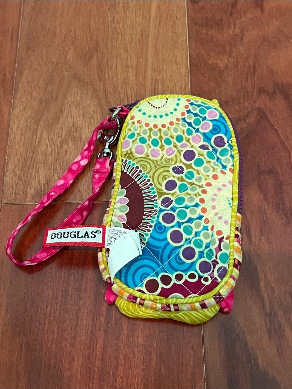 Colorful Owl Wristlet Phone Pouch